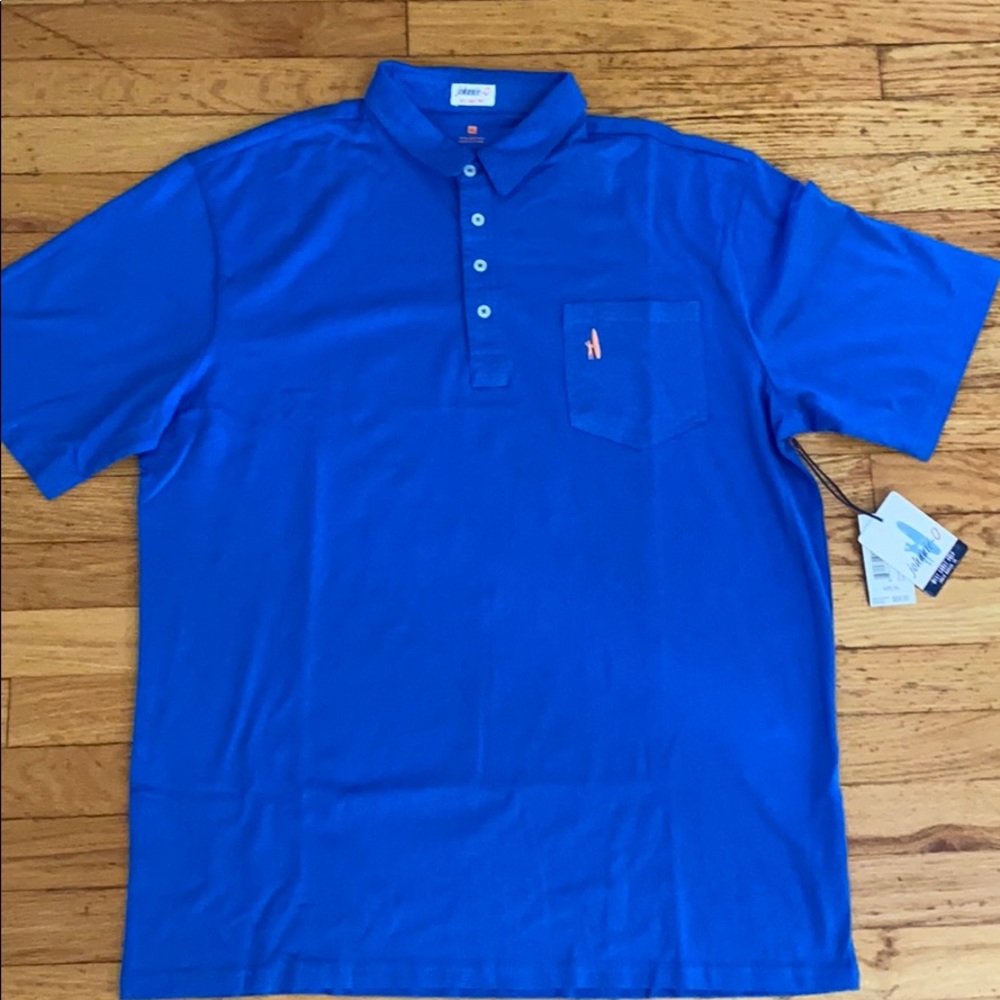 Johnnie-O short sleeve polo golf shirt blue XL